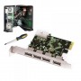 Tarjeta Aqprox PCI-E 4 puertos USB 3,0 APPPCIE4P