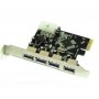 Tarjeta Aqprox PCI-E 4 puertos USB 3,0 APPPCIE4P