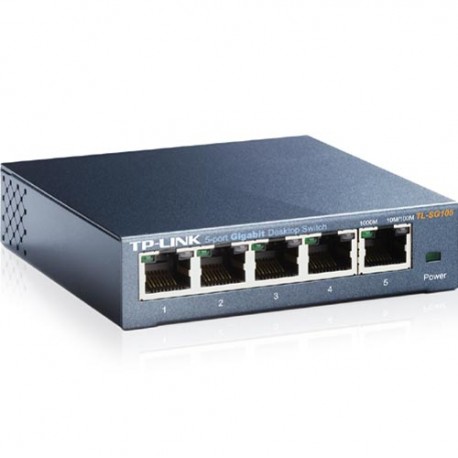 Switch TP-LINK TL-SG105  10/100/1000- conmutador  - 5 puertos - sin gestionar - sobremesa