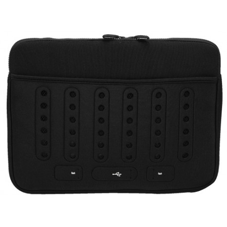 Funda bolsa Mooster  retro MB54 PC portatil black hasta 15,6"