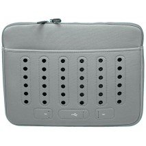 Funda bolsa Mooster  retro MB54 pc portatil silver hasta 15,6"