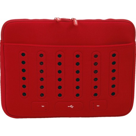 Funda bolsa Mooster  retro MB54 PC portatil red hasta 15,6"