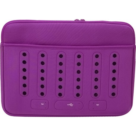 Funda bolsa Mooster  retro MB54 PC portatil violet hasta 15,6"