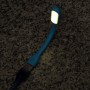 Lampara LED USB para portatil flexible azul