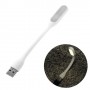 Lampara LED USB para portatil flexible blanca