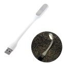 Lampara LED USB para portatil flexible blanca