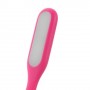 Lampara LED USB para portatil flexible rosa