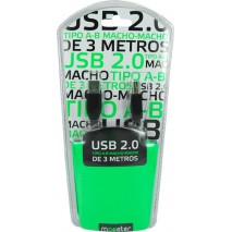 Cable Mooster  USB 2,0 para impresora tipo a-b macho macho de 3 metros 417-759