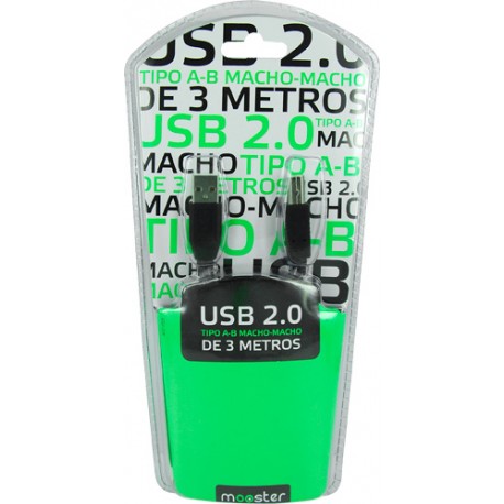 Cable Mooster  USB 2,0 para impresora tipo a-b macho macho de 3 metros 417-759