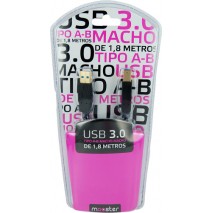 Cable Mooster  USB 3,0 para impresora  tipo A-B macho - macho de 1,8 m, con conectores dorados