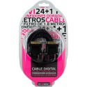 Cable Mooster DVI 24+1 para DVI 24+1 1,3 a, conexiones doradas con filtro de 1,8 m,