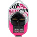 Cable Mooster DVI 24+1 para DVI 24+1 1,3 a, conexiones doradas con filtro de 5 m,