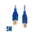 Cable usb tipo a para usb tipo b de 5 metros de longitud, especial impresoras