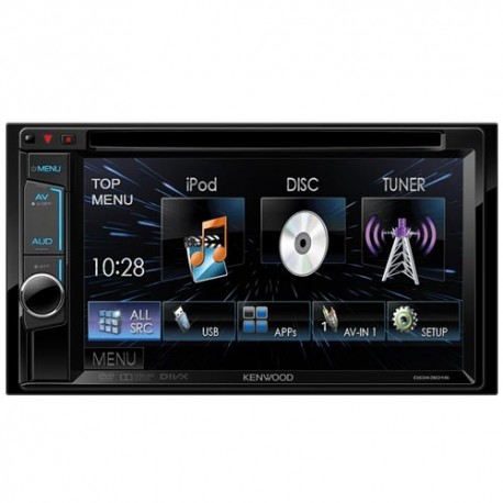 R/m av d/d kenwood ddx 3015 , 6,2" ,  Dvix ,  USB , Android , App mode ,