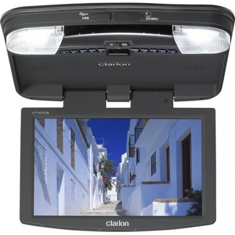 Monitor techo vt 1010 e  CLARION 10,2" Dvix USB sd ( 2 av in )  ( 1 av OUT ) incluyen 2 auriculares