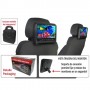 Kit monitor 9 " portatil para cabezal dvix  negro + cabezal monitor negro , dvd optica Sony  , usb ,
