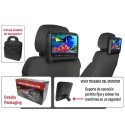 Kit monitor 9 " portatil para cabezal dvix  negro + cabezal monitor negro , dvd optica Sony  , usb ,