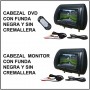 Kit monitor cabezal dvix  negro + cabezal monitor negro dvd optica Sony compatible con fundas cremal