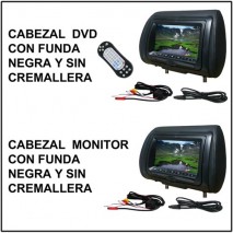 Kit monitor cabezal dvix  negro + cabezal monitor negro dvd optica Sony compatible con fundas cremal