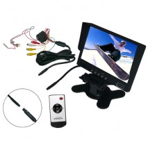 Monitor de 7" para camara de marcha atras, resolucion 480 x 234 (16:9), 2 entradas de video, sistema