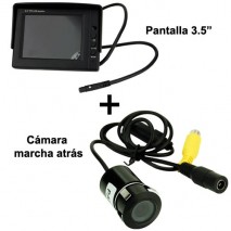 Kit basico vision Mooster  pantalla 3,5 " + camara marcha atras, caravanas, furgones, camionetas, ma