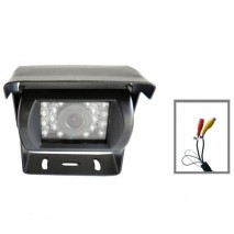 Camara de marcha atras, estanca , 12v , 24v , Corvy  vision noturna , 170º , cable verde efecto espe