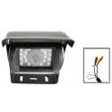 Camara de marcha atras, estanca , 12v , 24v , Corvy  vision noturna , 170º , cable verde efecto espe