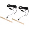 Kit de dos antenas para Tdt 18 db, 5 m, con conector tipo F