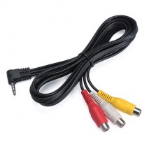 Cable rca a mini jack ca c3av kenwood , para av frontal