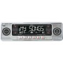 Radio cd kdx retro 600 C plateada , cd , rds, MP3, USB , SD , AUX , 4 x 50 w max , frontal extraible