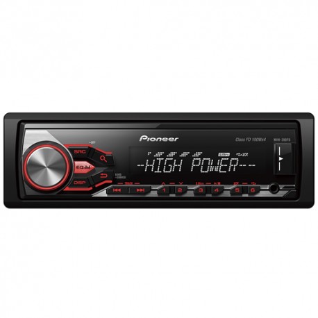 Radio USB Pioneer MVH 280 FD , 4x100w , memoria de seguridad