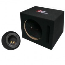 Cajon reflex para subwoofer 12", 30 cm, negro tipo laberinto