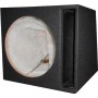Cajon reflex para subwoofer 15" 38 cm, negro tipo laberinto