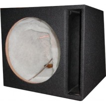 Cajon reflex para subwoofer 15" 38 cm, negro tipo laberinto