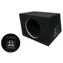 Cajon reflex para subwoofer 10", 25 cm, negro tipo laberinto