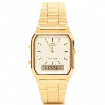 Reloj Casio retro dorado AQ-230G-9B