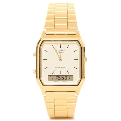 Reloj Casio retro dorado AQ-230G-9B