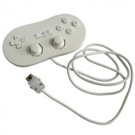 Mando con cable para Wii blanco