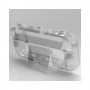 Protector transparente crystal shell para mando de Wii U con soporte de pie