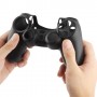 Protector silicona negro para mando PS4