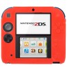 Protector silicona rojo para nintendo 2DS