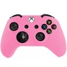 Protector silicona rosa para mando Xbox one