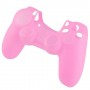 Protector silicona  rosa para mando PS4