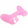 Protector silicona  rosa para mando PS4