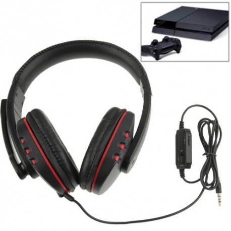 Auriculares gaming con micro y control de volumen para PS4 jack 3,5"