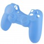 Protector silicona azul para mando PS4