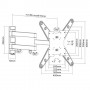 Soporte Tv Equip 650105  de 23" - 55" brazo inclinable y giratorio  max , VESA 400X400 hasta 35KGS