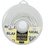 Rollo de cable coaxial de antena 75 ohm 5C2V blanco de 25 m,