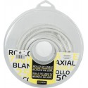 Rollo de cable coaxial de antena 75 ohm 5C2V blanco de 25 m,