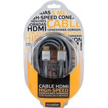 Cable Mooster HDMI 1,4 a conexiones doradas con filtro de 5 m, 417-776